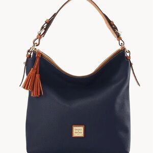 Dooney and Bourke Mackenzie Hobo in Midnight Blue.